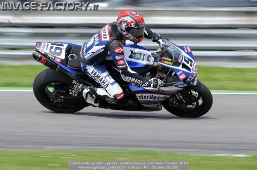 2009-05-09 Monza 2244 Superbike - Qualifyng Practice - Ben Spies - Yamaha YZF R1